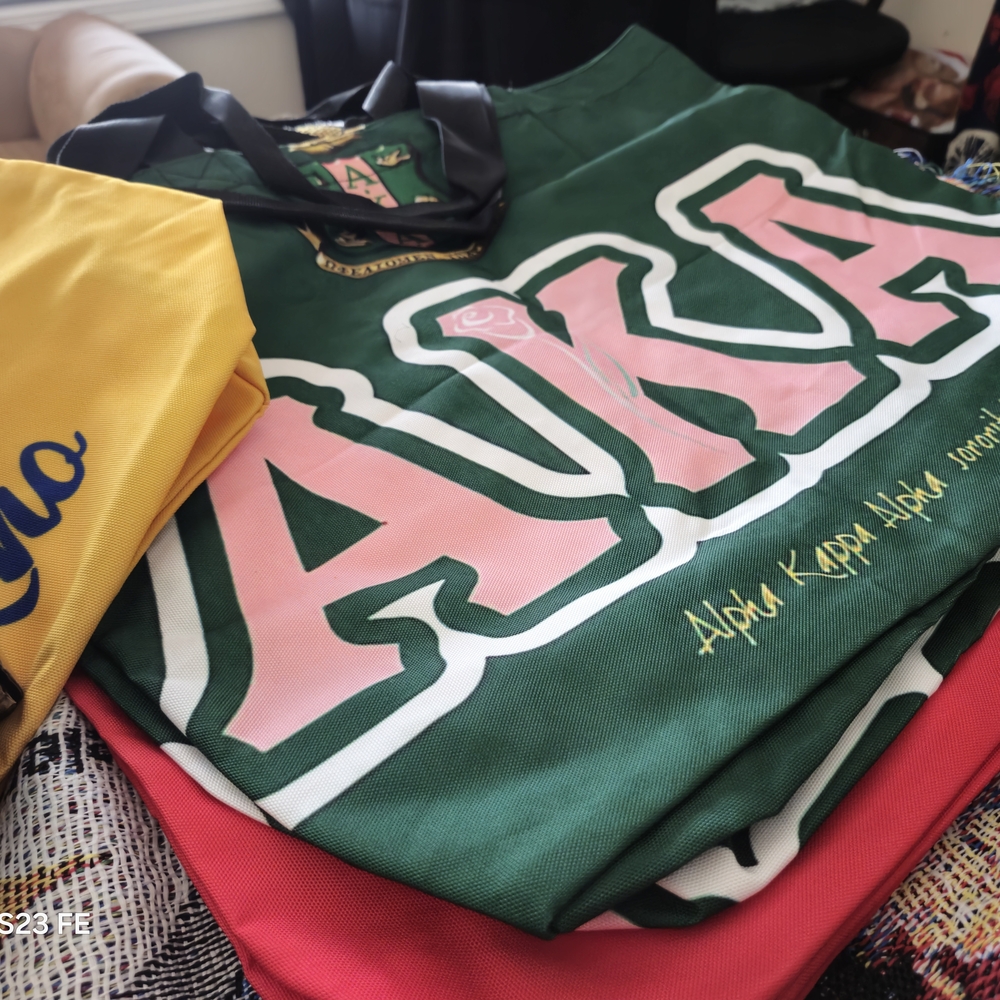 College Lightweight Tote Bags, RED, Pink and Green, Yellow and BLUE, Blue and